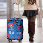 Personalized New Zealand Warriors Luggage Cover Aboriginal Pattern with Graffiti Style Design