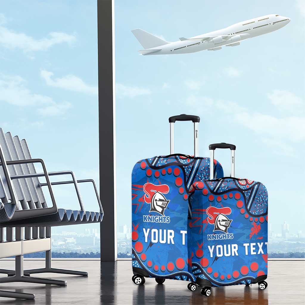 Personalized New Zealand Warriors Luggage Cover Aboriginal Pattern with Graffiti Style Design
