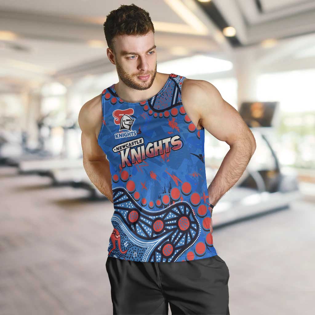 Personalized New Zealand Warriors Men Tank Top Aboriginal Pattern with Graffiti Style Design