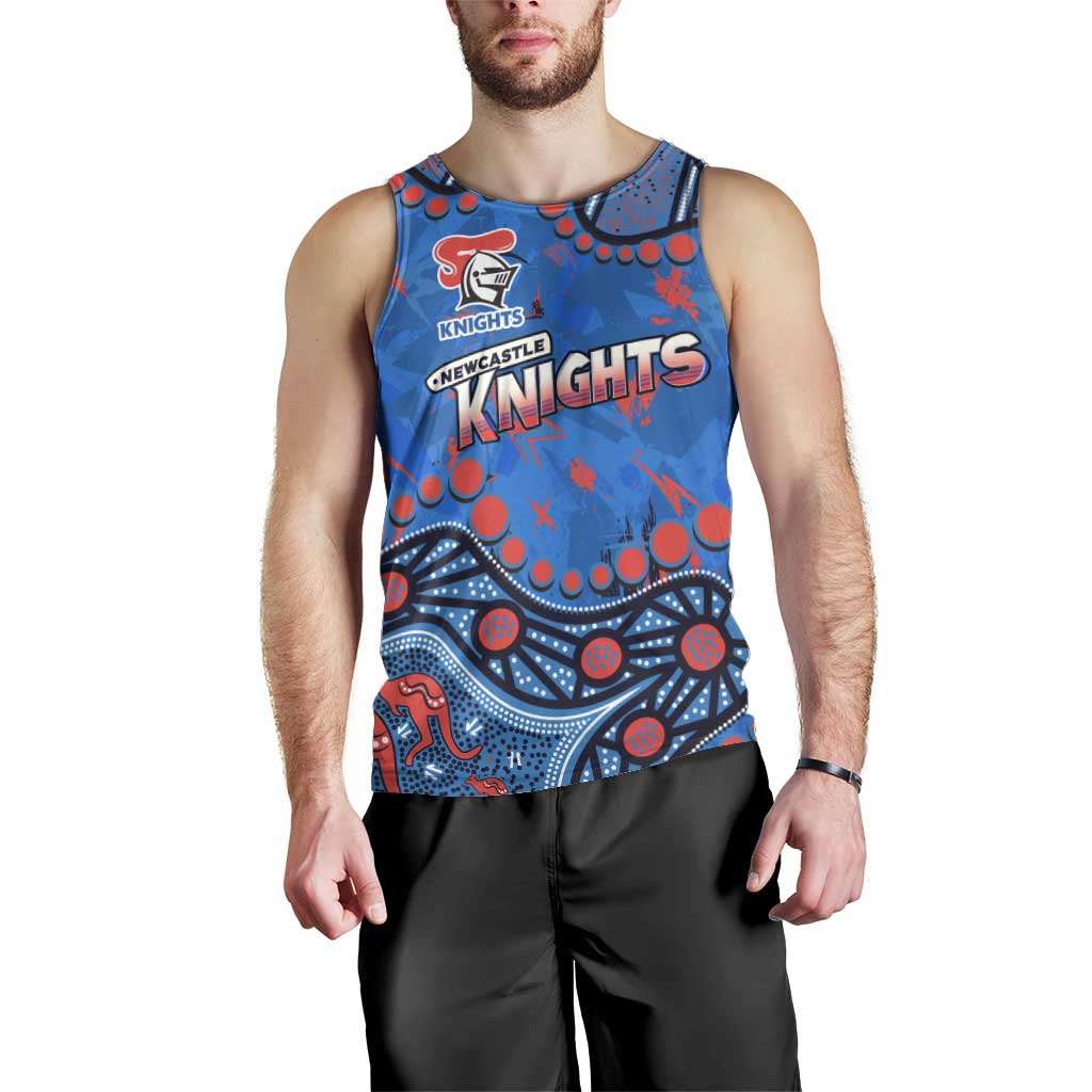 Personalized New Zealand Warriors Men Tank Top Aboriginal Pattern with Graffiti Style Design