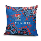 Personalized New Zealand Warriors Pillow Cover Aboriginal Pattern with Graffiti Style Design