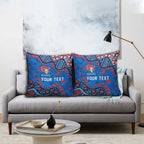 Personalized New Zealand Warriors Pillow Cover Aboriginal Pattern with Graffiti Style Design