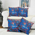 Personalized New Zealand Warriors Pillow Cover Aboriginal Pattern with Graffiti Style Design