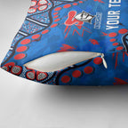 Personalized New Zealand Warriors Pillow Cover Aboriginal Pattern with Graffiti Style Design