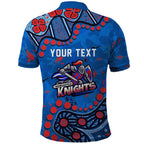 Personalized New Zealand Warriors Polo Shirt Aboriginal Pattern with Graffiti Style Design