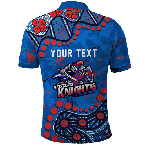Personalized New Zealand Warriors Polo Shirt Aboriginal Pattern with Graffiti Style Design