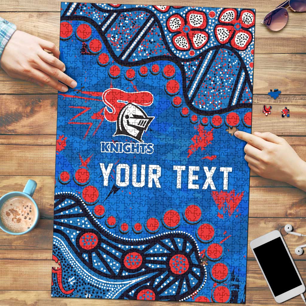 Personalized New Zealand Warriors Puzzle Aboriginal Pattern with Graffiti Style Design
