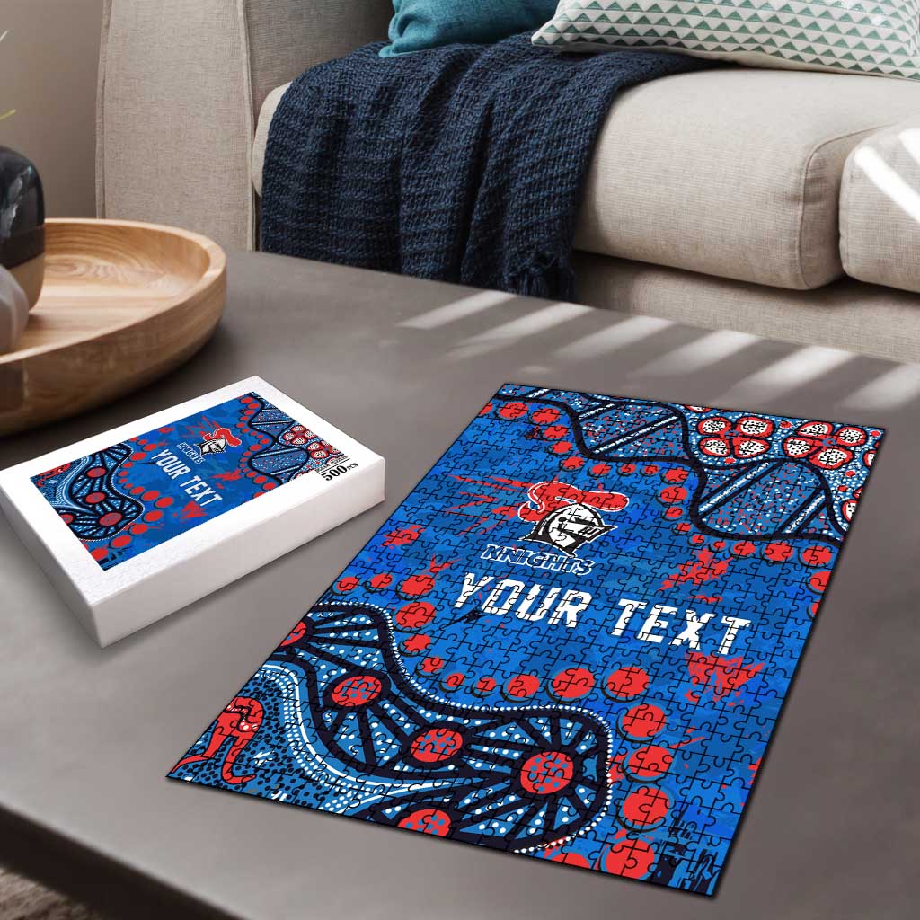 Personalized New Zealand Warriors Puzzle Aboriginal Pattern with Graffiti Style Design