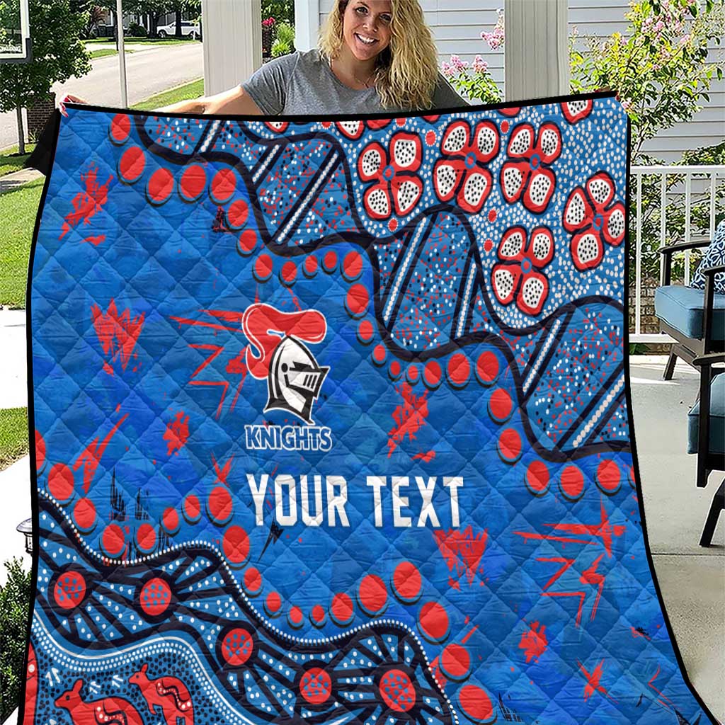 Personalized New Zealand Warriors Quilt Aboriginal Pattern with Graffiti Style Design