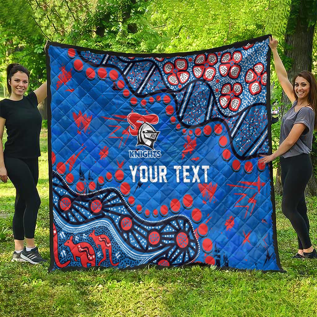 Personalized New Zealand Warriors Quilt Aboriginal Pattern with Graffiti Style Design