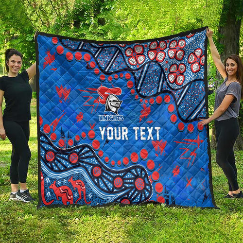 Personalized New Zealand Warriors Quilt Aboriginal Pattern with Graffiti Style Design