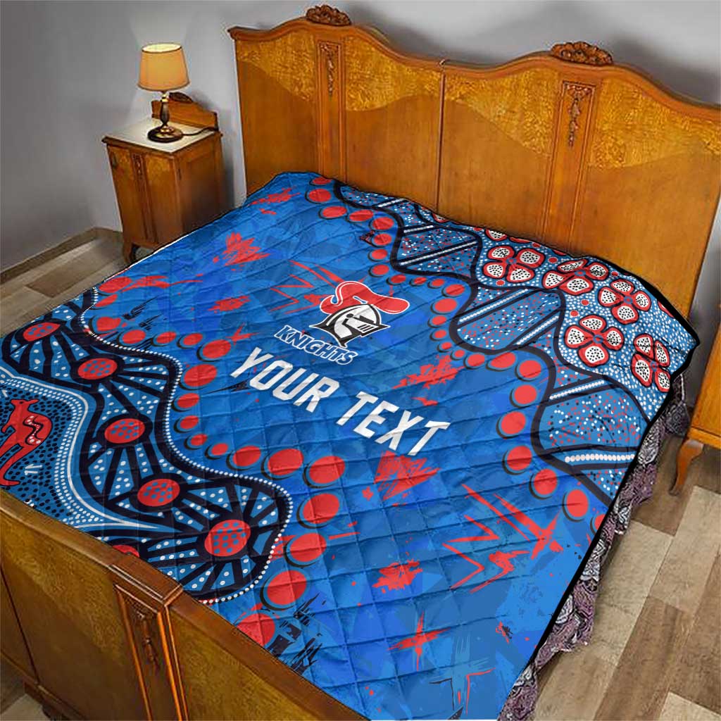 Personalized New Zealand Warriors Quilt Aboriginal Pattern with Graffiti Style Design