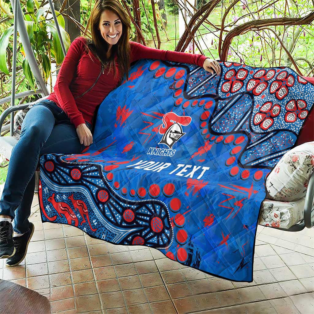 Personalized New Zealand Warriors Quilt Aboriginal Pattern with Graffiti Style Design