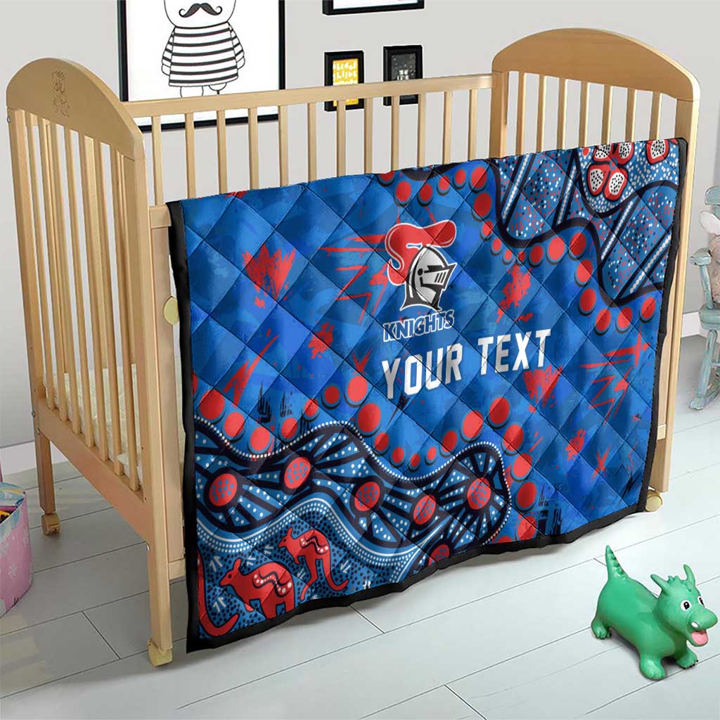 Personalized New Zealand Warriors Quilt Aboriginal Pattern with Graffiti Style Design
