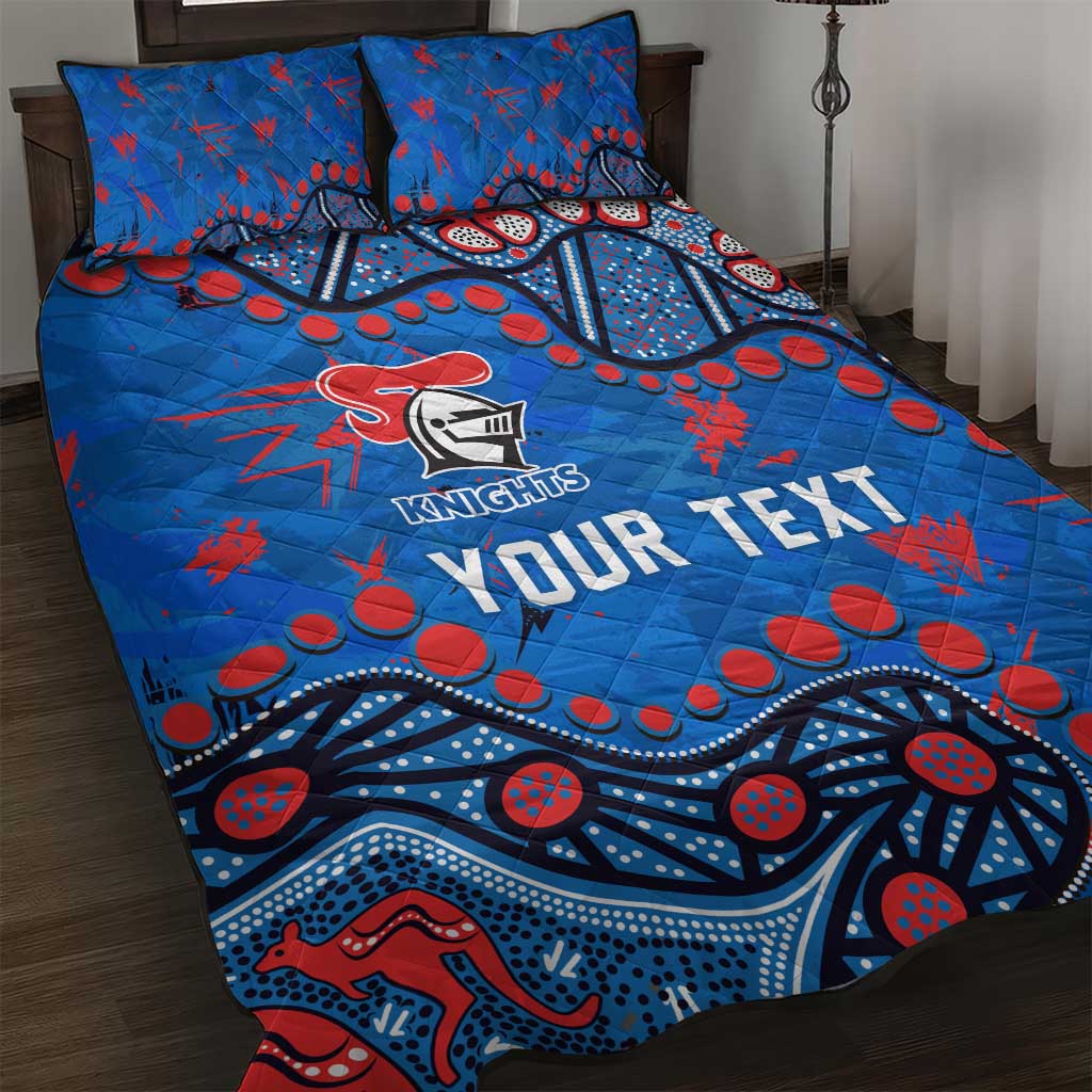 Personalized New Zealand Warriors Quilt Bed Set Aboriginal Pattern with Graffiti Style Design