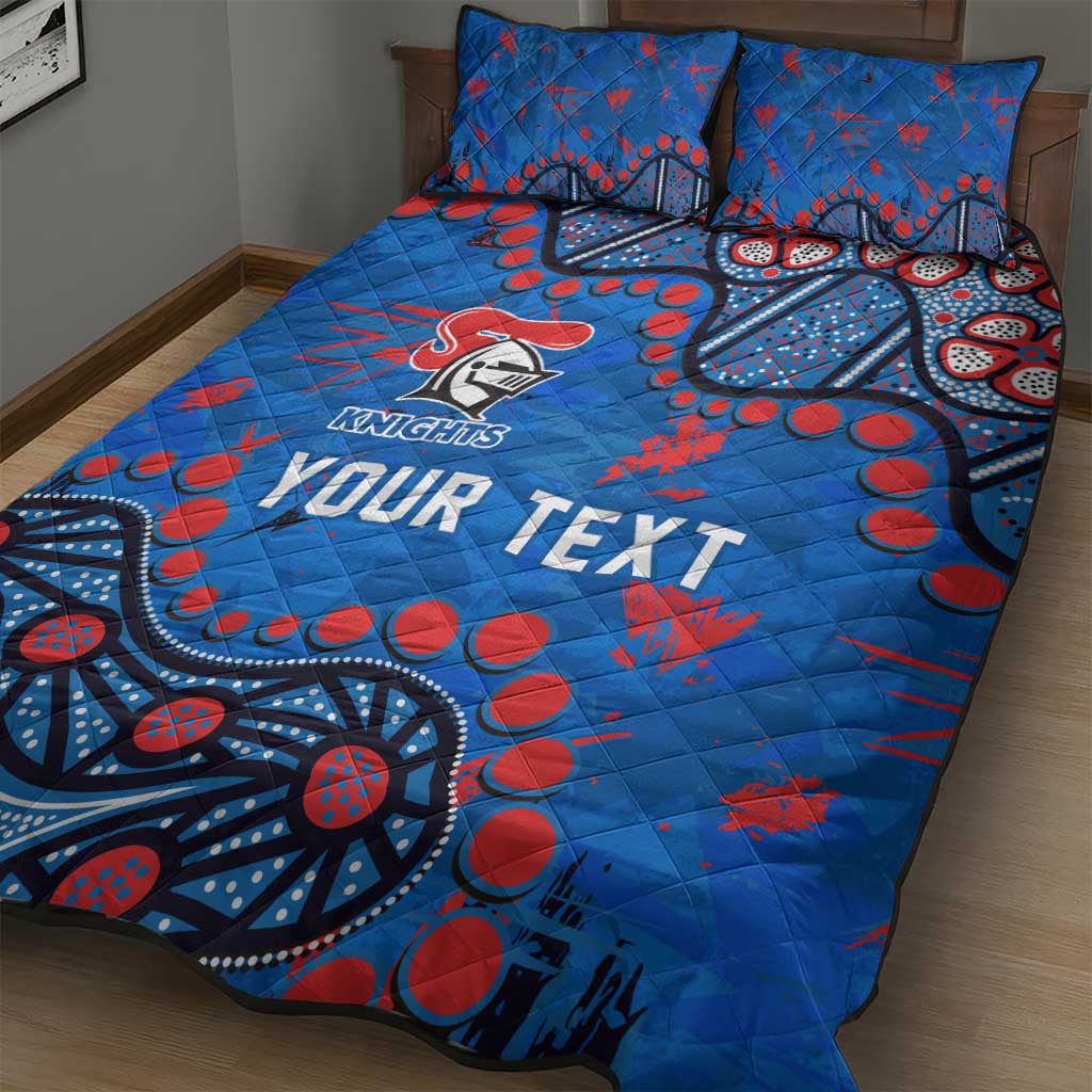 Personalized New Zealand Warriors Quilt Bed Set Aboriginal Pattern with Graffiti Style Design