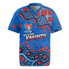 Personalized New Zealand Warriors Rugby Jersey Aboriginal Pattern with Graffiti Style Design