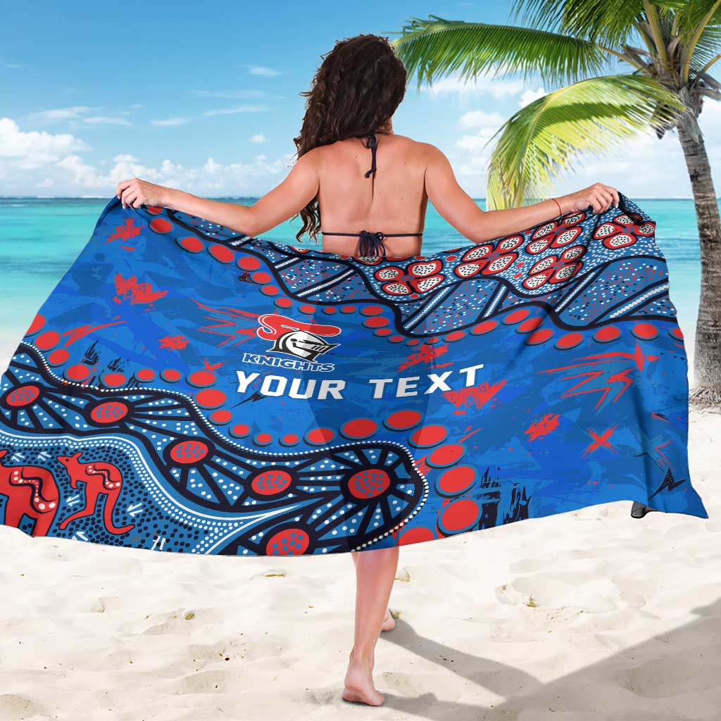 Personalized New Zealand Warriors Sarong Aboriginal Pattern with Graffiti Style Design