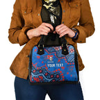 Personalized New Zealand Warriors Shoulder Handbag Aboriginal Pattern with Graffiti Style Design