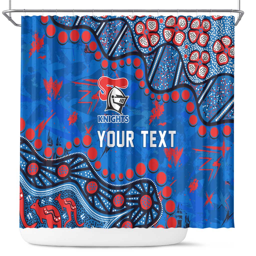 Personalized New Zealand Warriors Shower Curtain Aboriginal Pattern with Graffiti Style Design