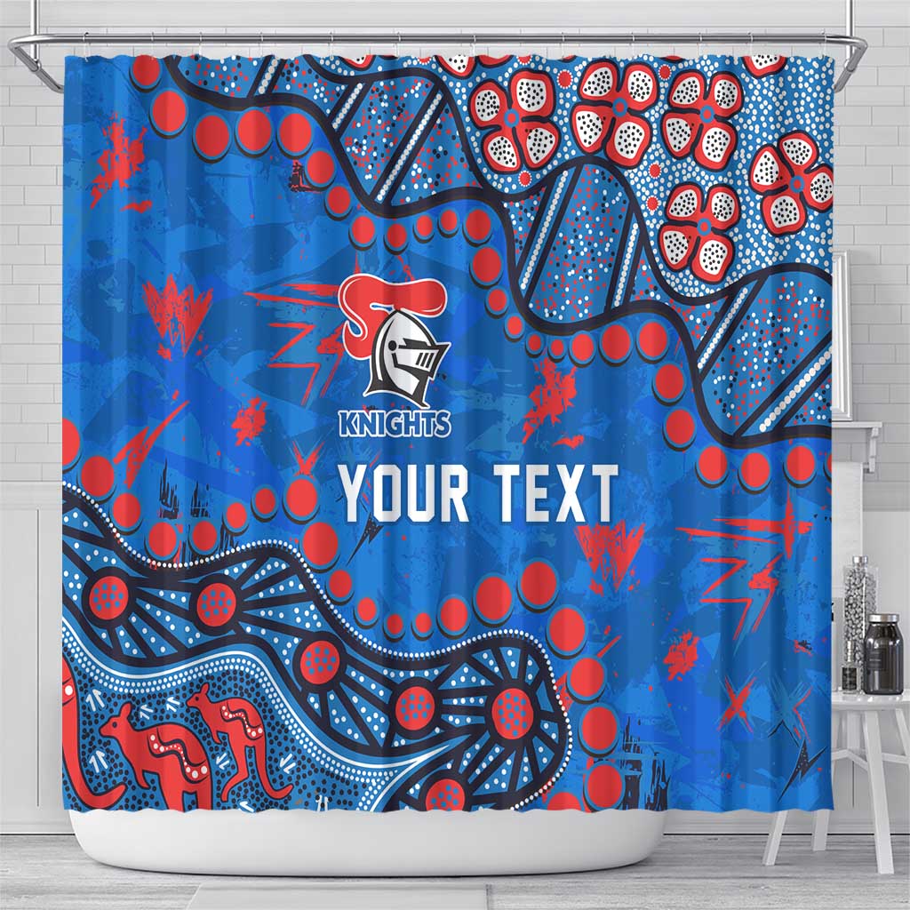 Personalized New Zealand Warriors Shower Curtain Aboriginal Pattern with Graffiti Style Design