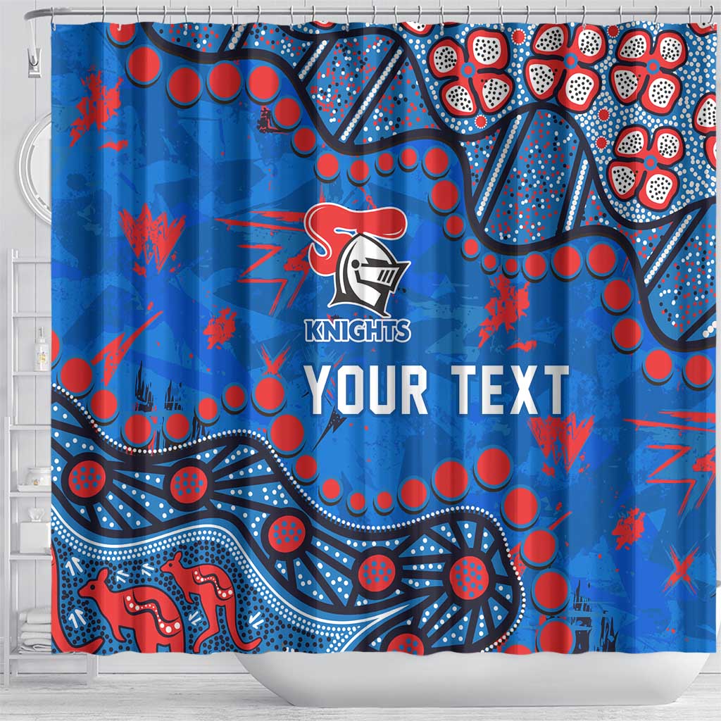 Personalized New Zealand Warriors Shower Curtain Aboriginal Pattern with Graffiti Style Design