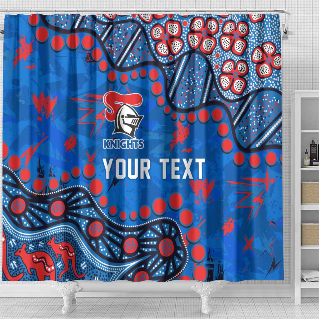 Personalized New Zealand Warriors Shower Curtain Aboriginal Pattern with Graffiti Style Design