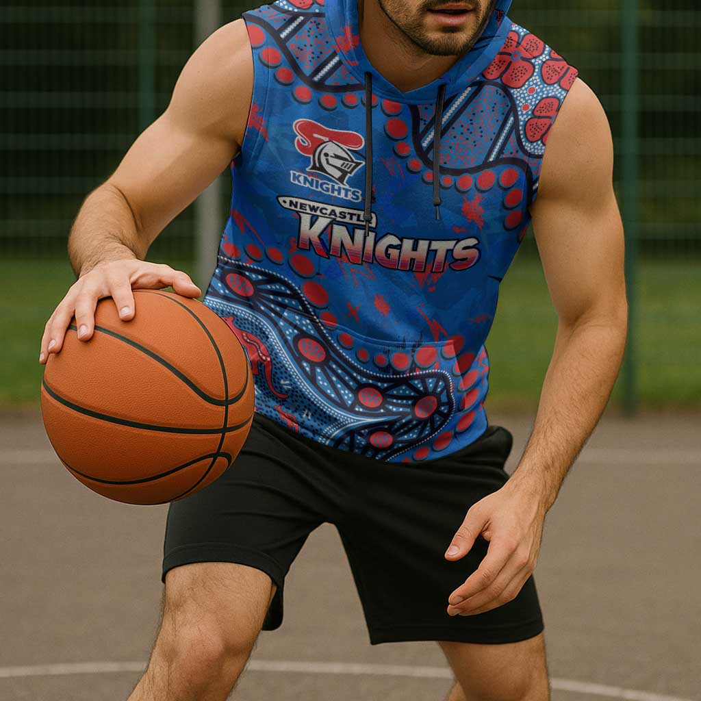 Personalized New Zealand Warriors Sleeveless Hoodie Aboriginal Pattern with Graffiti Style Design