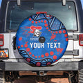 Personalized New Zealand Warriors Spare Tire Cover Aboriginal Pattern with Graffiti Style Design