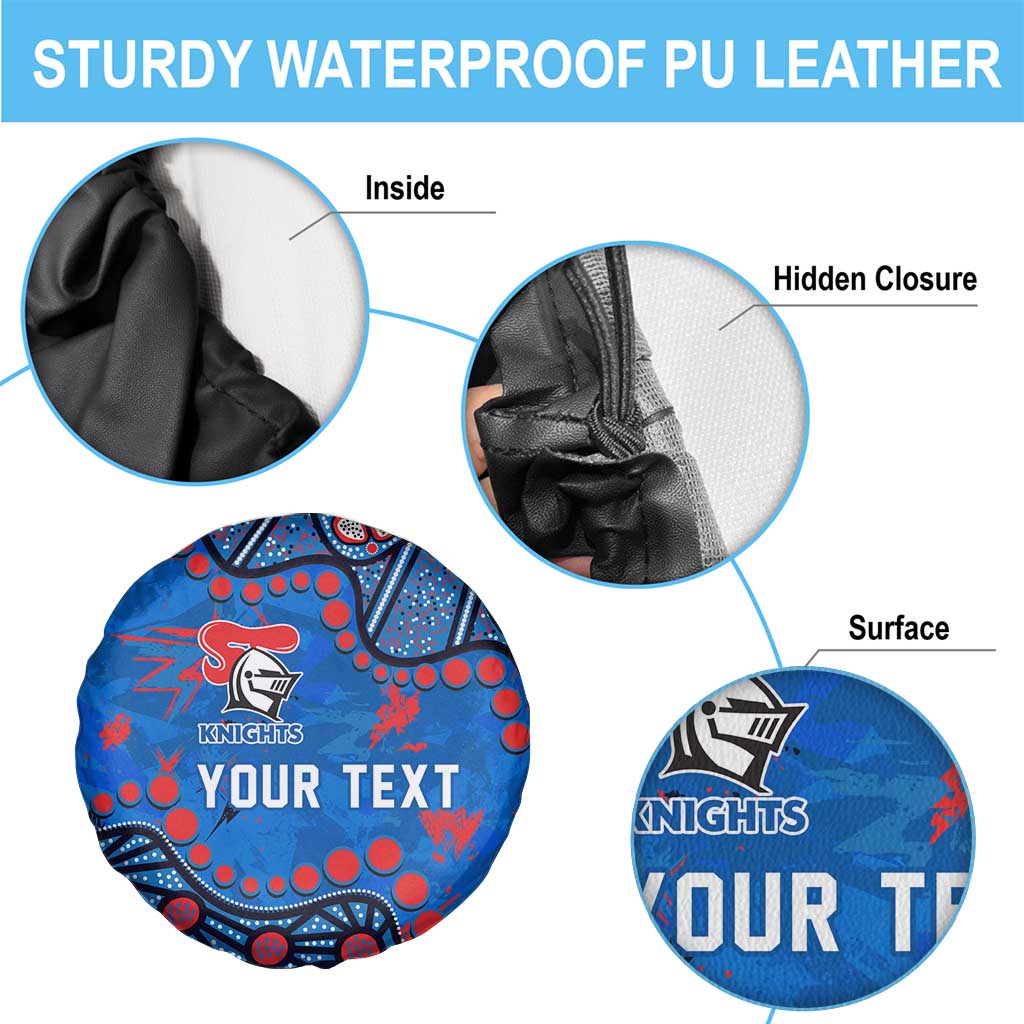 Personalized New Zealand Warriors Spare Tire Cover Aboriginal Pattern with Graffiti Style Design