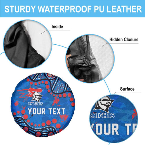 Personalized New Zealand Warriors Spare Tire Cover Aboriginal Pattern with Graffiti Style Design
