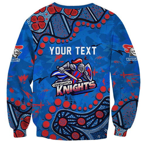 Personalized New Zealand Warriors Sweatshirt Aboriginal Pattern with Graffiti Style Design