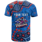 Personalized New Zealand Warriors T Shirt Aboriginal Pattern with Graffiti Style Design