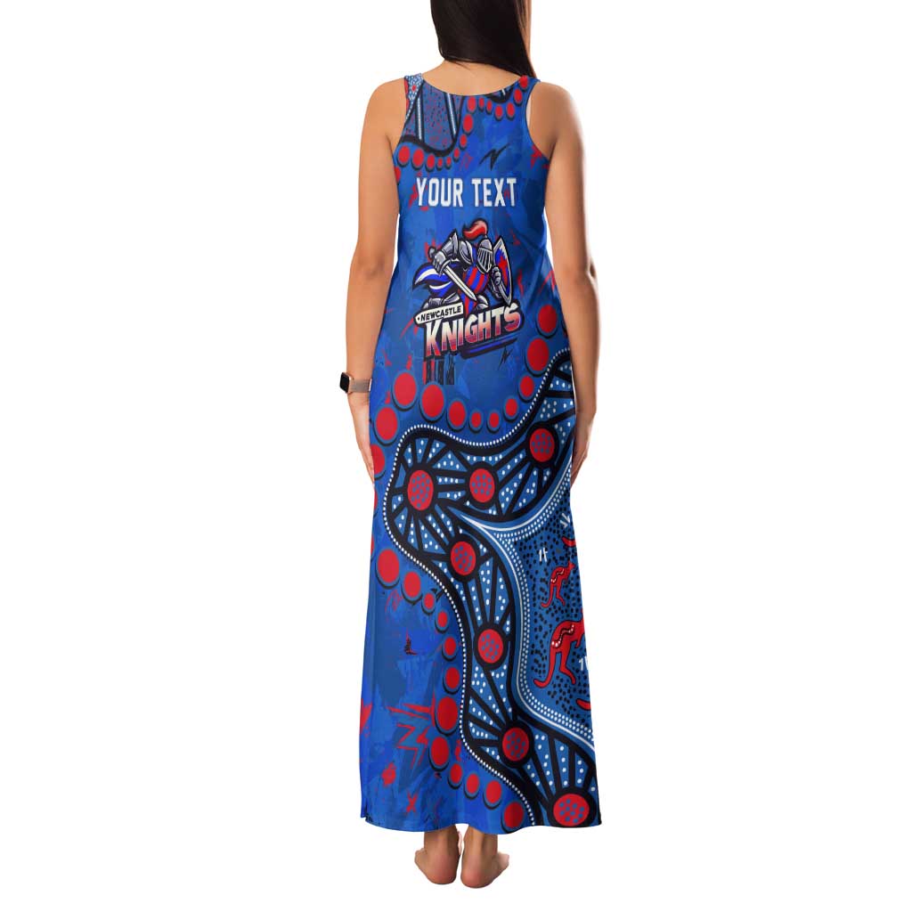 Personalized New Zealand Warriors Tank Maxi Dress Aboriginal Pattern with Graffiti Style Design