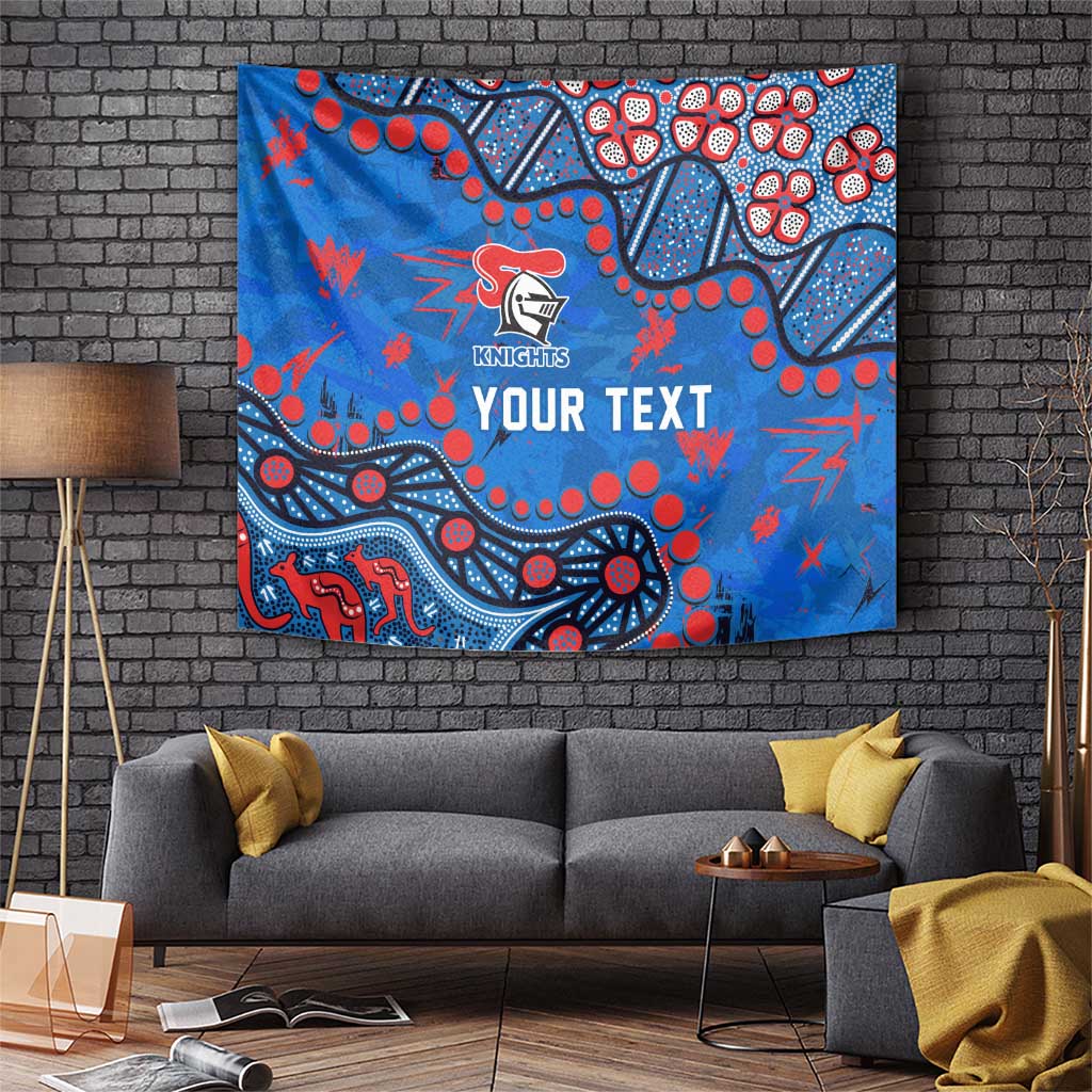 Personalized New Zealand Warriors Tapestry Aboriginal Pattern with Graffiti Style Design