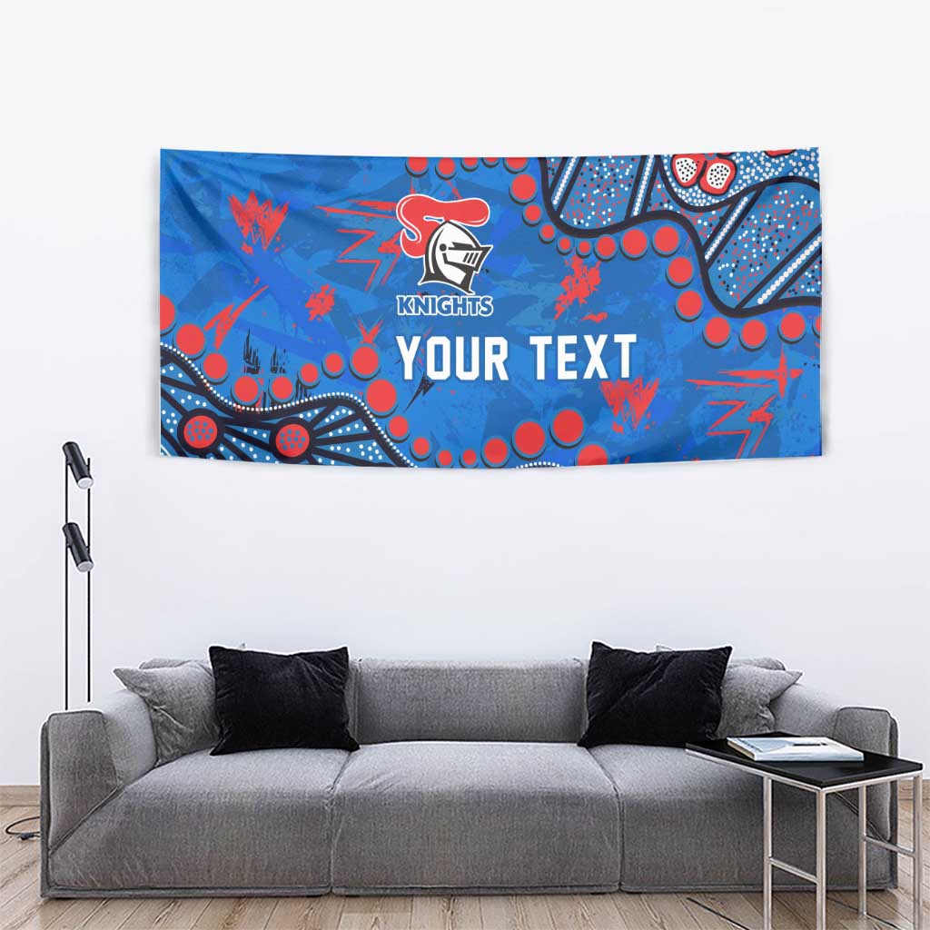 Personalized New Zealand Warriors Tapestry Aboriginal Pattern with Graffiti Style Design
