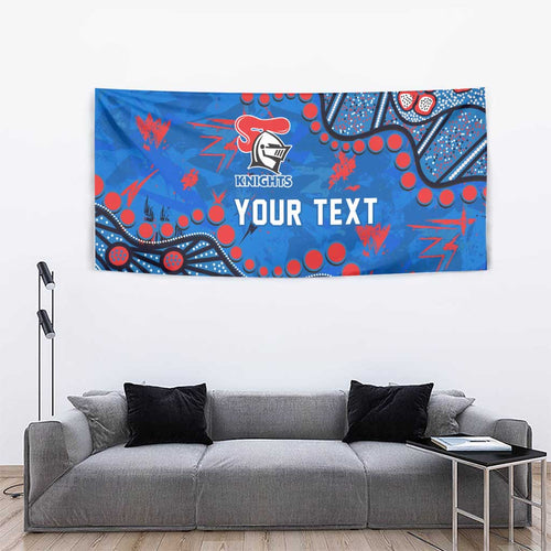 Personalized New Zealand Warriors Tapestry Aboriginal Pattern with Graffiti Style Design