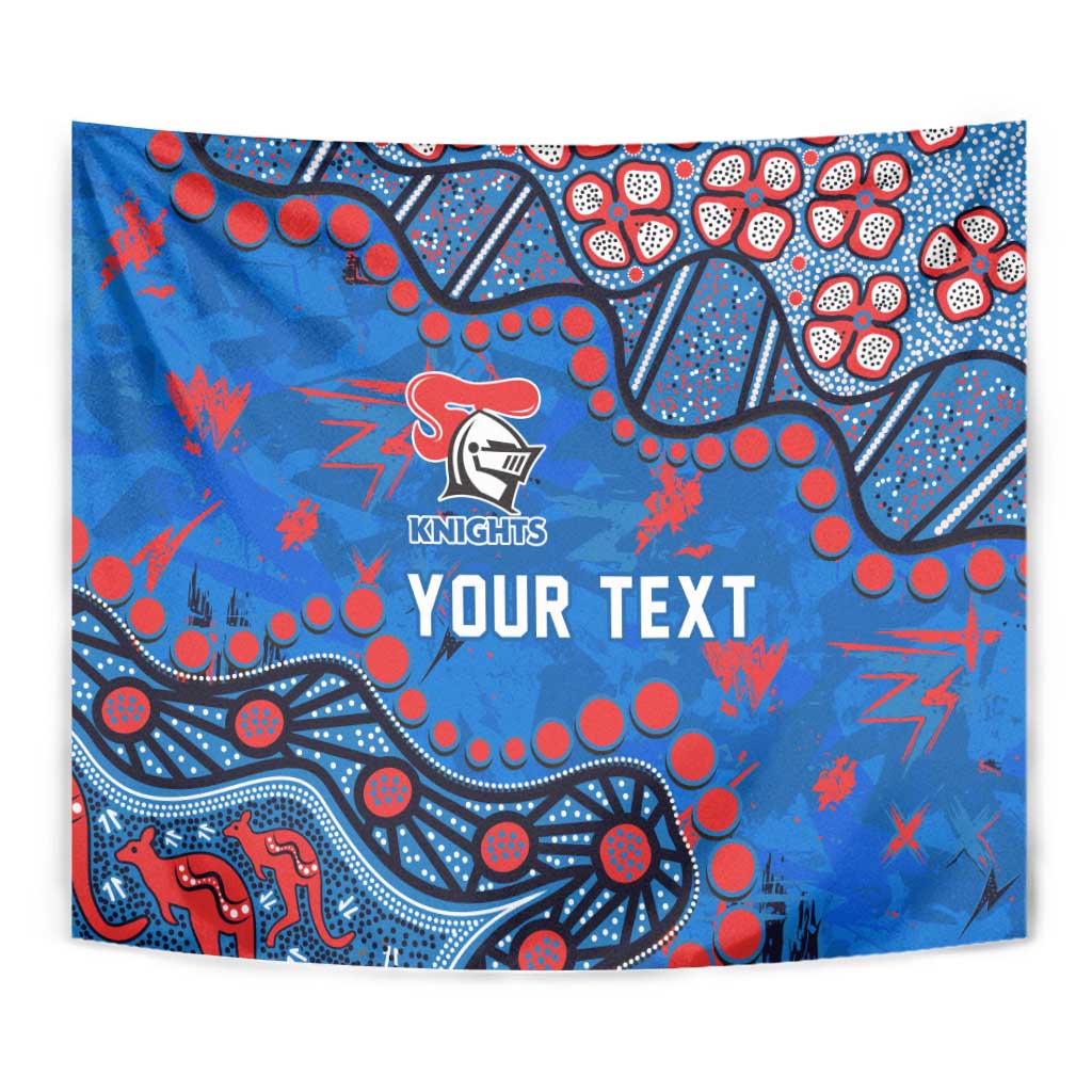 Personalized New Zealand Warriors Tapestry Aboriginal Pattern with Graffiti Style Design
