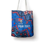Personalized New Zealand Warriors Tote Bag Aboriginal Pattern with Graffiti Style Design