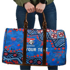 Personalized New Zealand Warriors Travel Bag Aboriginal Pattern with Graffiti Style Design