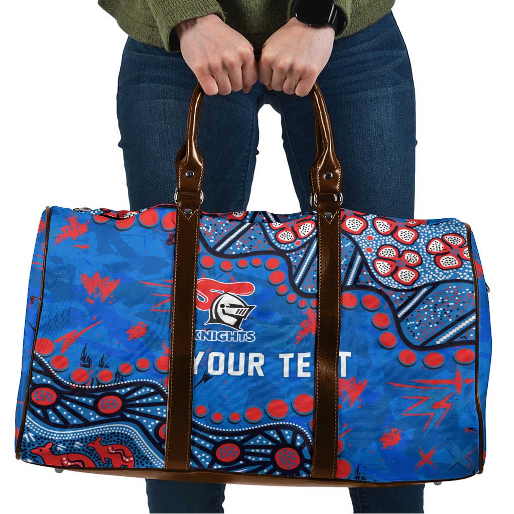 Personalized New Zealand Warriors Travel Bag Aboriginal Pattern with Graffiti Style Design