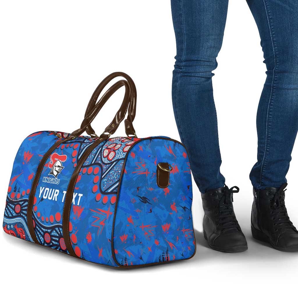 Personalized New Zealand Warriors Travel Bag Aboriginal Pattern with Graffiti Style Design