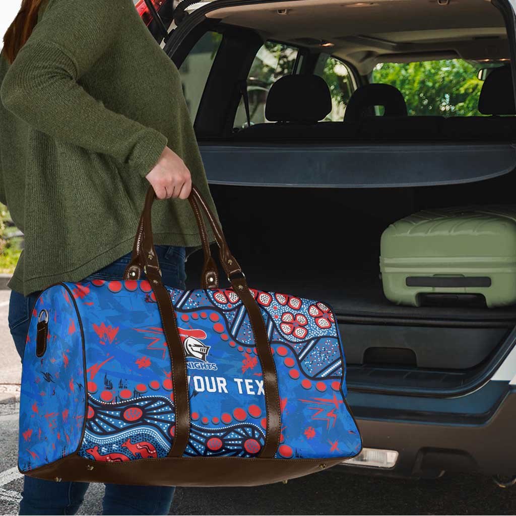 Personalized New Zealand Warriors Travel Bag Aboriginal Pattern with Graffiti Style Design