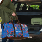 Personalized New Zealand Warriors Travel Bag Aboriginal Pattern with Graffiti Style Design