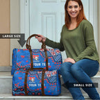 Personalized New Zealand Warriors Travel Bag Aboriginal Pattern with Graffiti Style Design