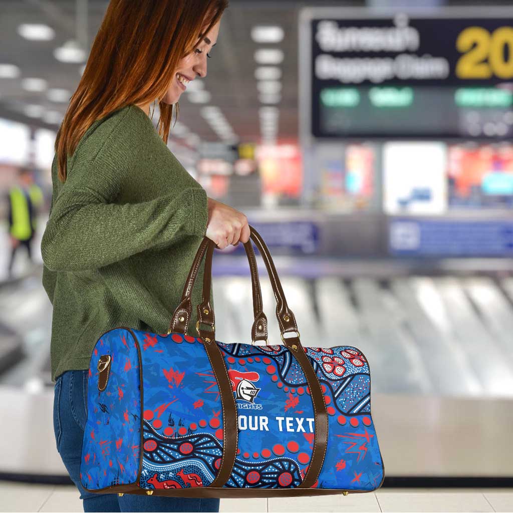 Personalized New Zealand Warriors Travel Bag Aboriginal Pattern with Graffiti Style Design