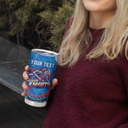 Personalized New Zealand Warriors Tumbler Cup Aboriginal Pattern with Graffiti Style Design