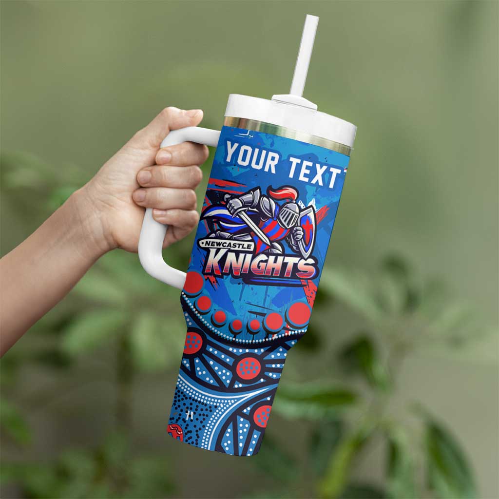 Personalized New Zealand Warriors Tumbler With Handle Aboriginal Pattern with Graffiti Style Design