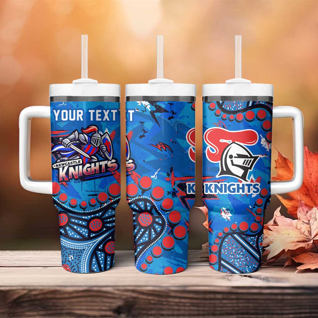 Personalized New Zealand Warriors Tumbler With Handle Aboriginal Pattern with Graffiti Style Design