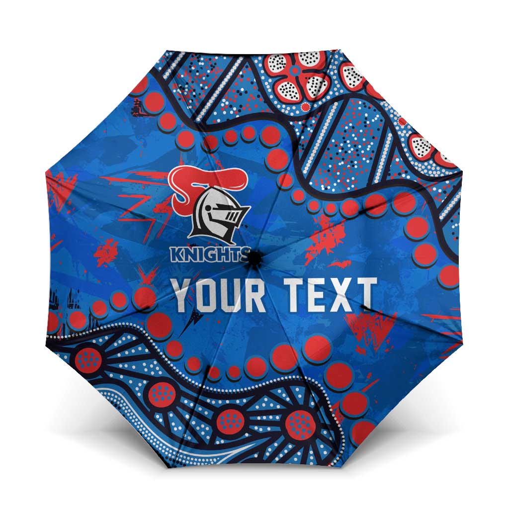 Personalized New Zealand Warriors Umbrella Aboriginal Pattern with Graffiti Style Design